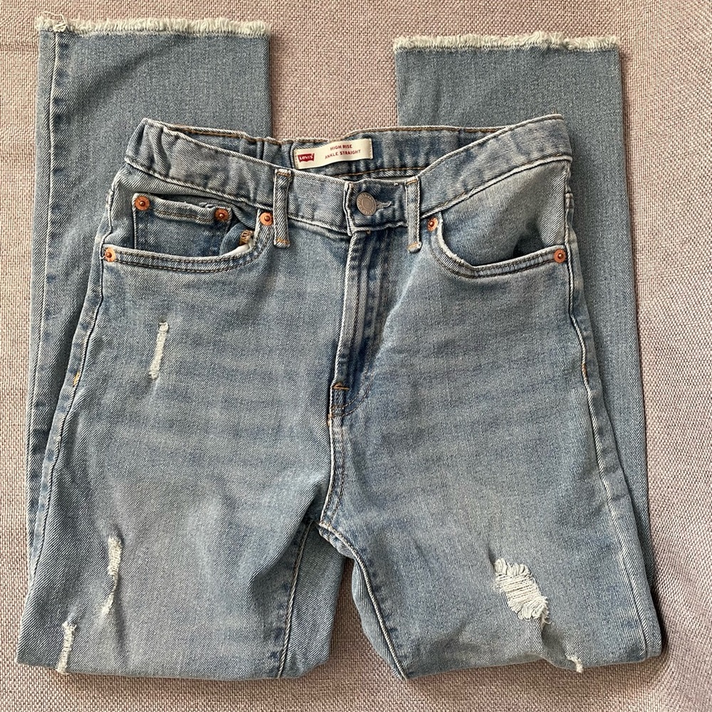 High Rise Ankle Straight Levi’s
